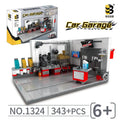 Building Block Garage Car Toys - # BOT&G53710008