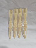 Bulk Party Pack Vintage 1950's Fleur-de-lis Cocktail Forks