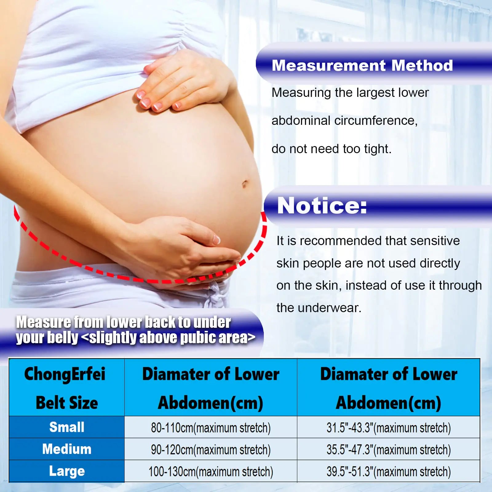 C.Erfei Maternity Belt Pregnancy Belly Band 3 in 1 Maternity Support Belt for Pregnant Back/Pelvic/Hip Pain, Maternity Band Belly Support for Pregnancy (Black, M: Fit Ab 35.5"-47.3") M: Fit Ab 35.5"-47.3" Black - # WOAA51210002-PRG