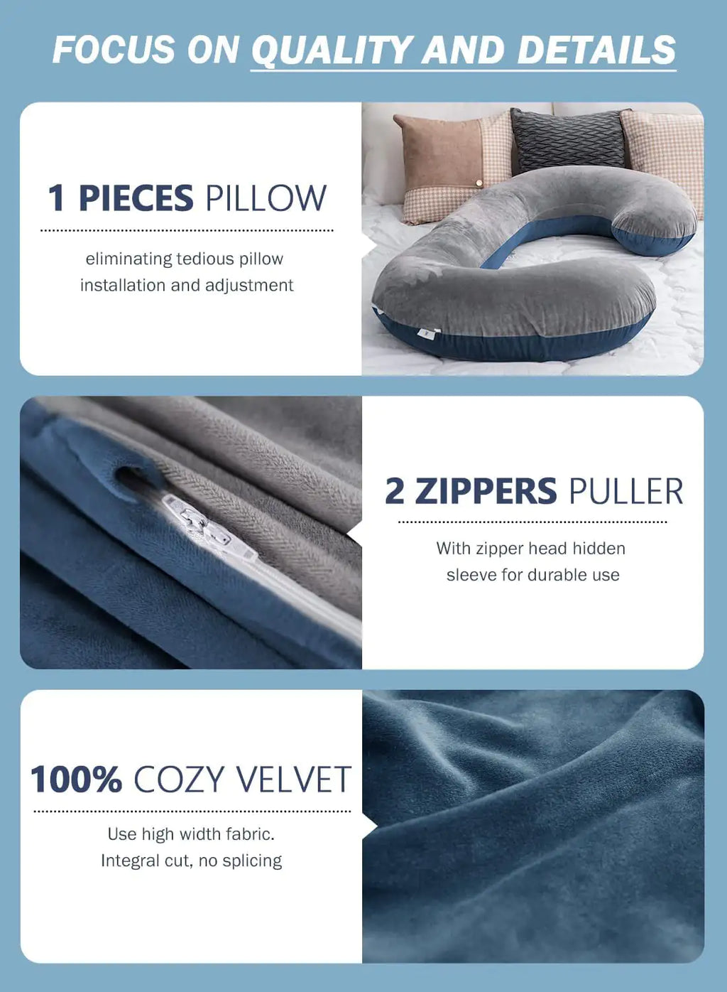 C-Shaped Body Pregnancy Pillow - # WOAA21410003-PRG