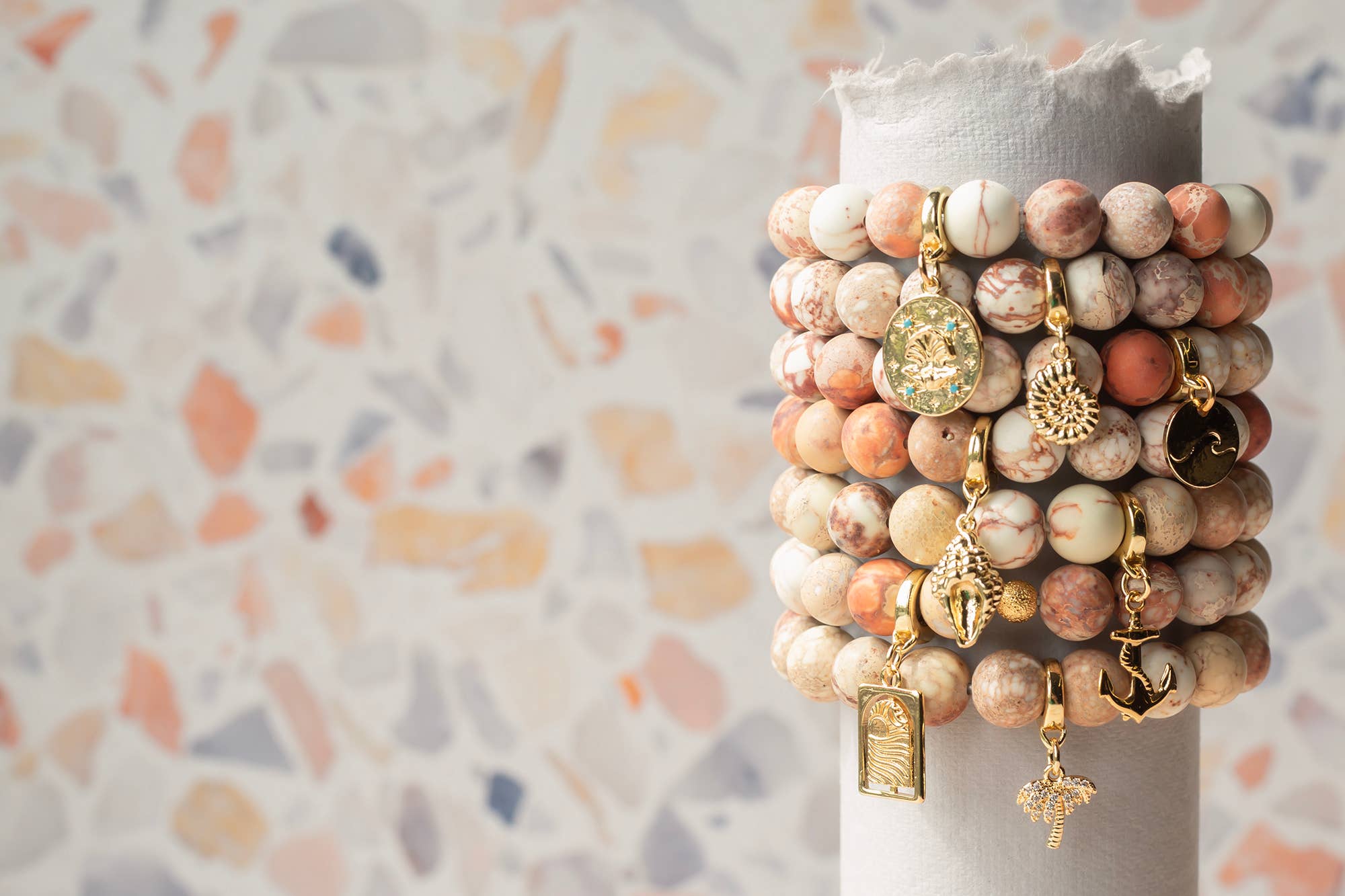 Conch Shell Charm, Gold. Bag Charm
