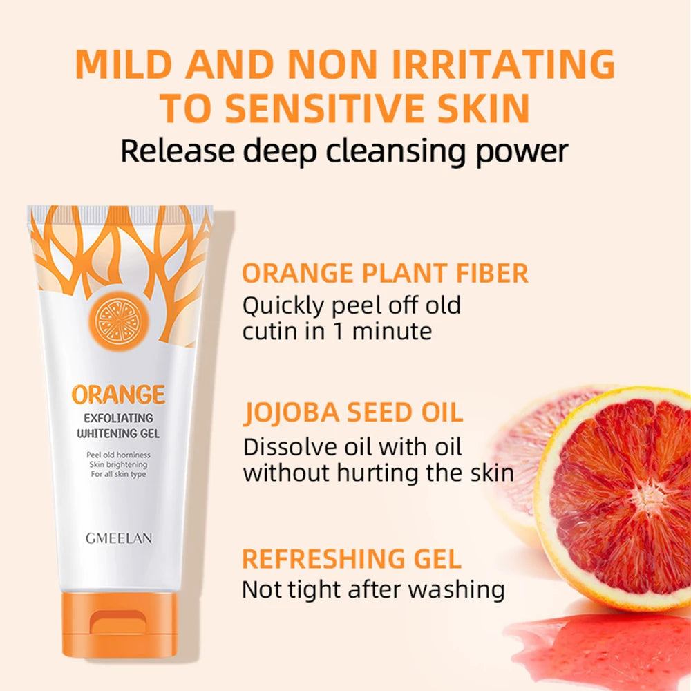 Revitalize Your Skin: Orange Exfoliating Gel for Brightening, Gentle Peeling & Hydration - 50G Korean Skin Care Wonder
