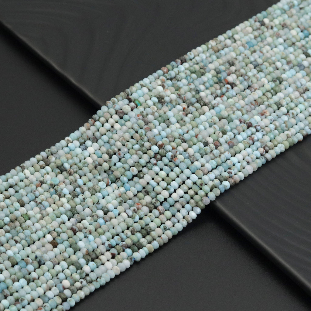 3x4mm Genuine Larmar Rondelle Faceted Beads, Sku#U1935
