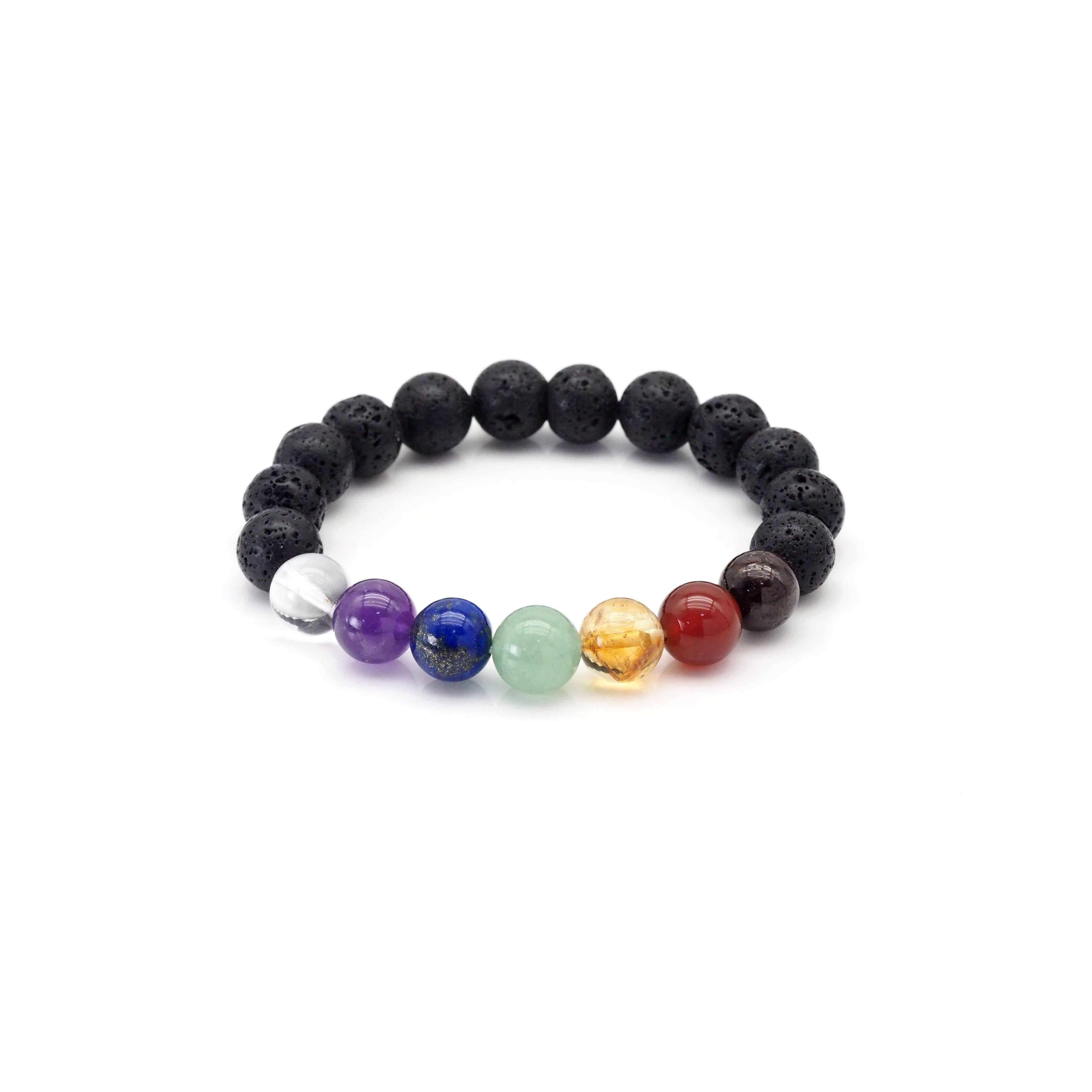Genuine Chakra Round Smooth Stretchy Bracelet, Sku#EF524