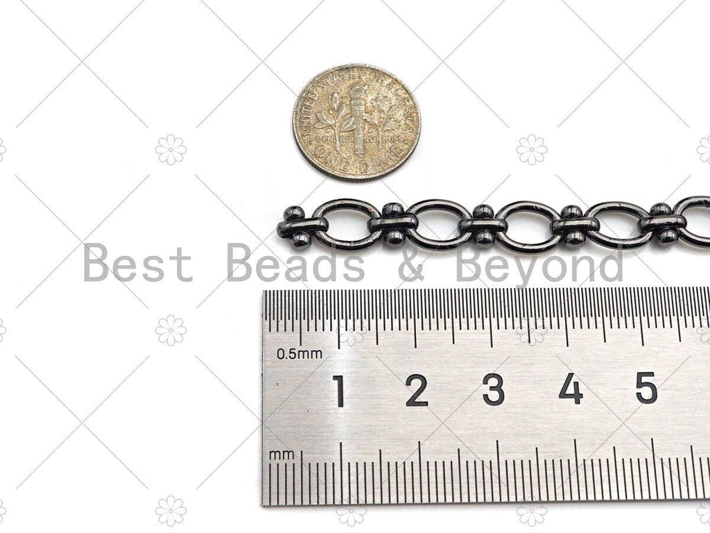 High Quality Hand Made Oval T Ball linked Chain, 18K Gold Filled Chain, Wholesale bulk Chain, 8x10mm, sku#M317