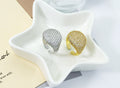 CZ Oval Adjustable Ring, Sku#B188