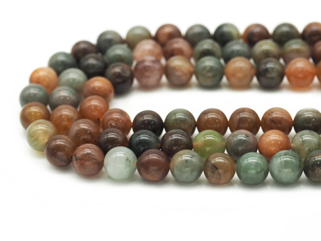 Mixed Rutilated Quartz Round Smooth Beads, Sku#U1318