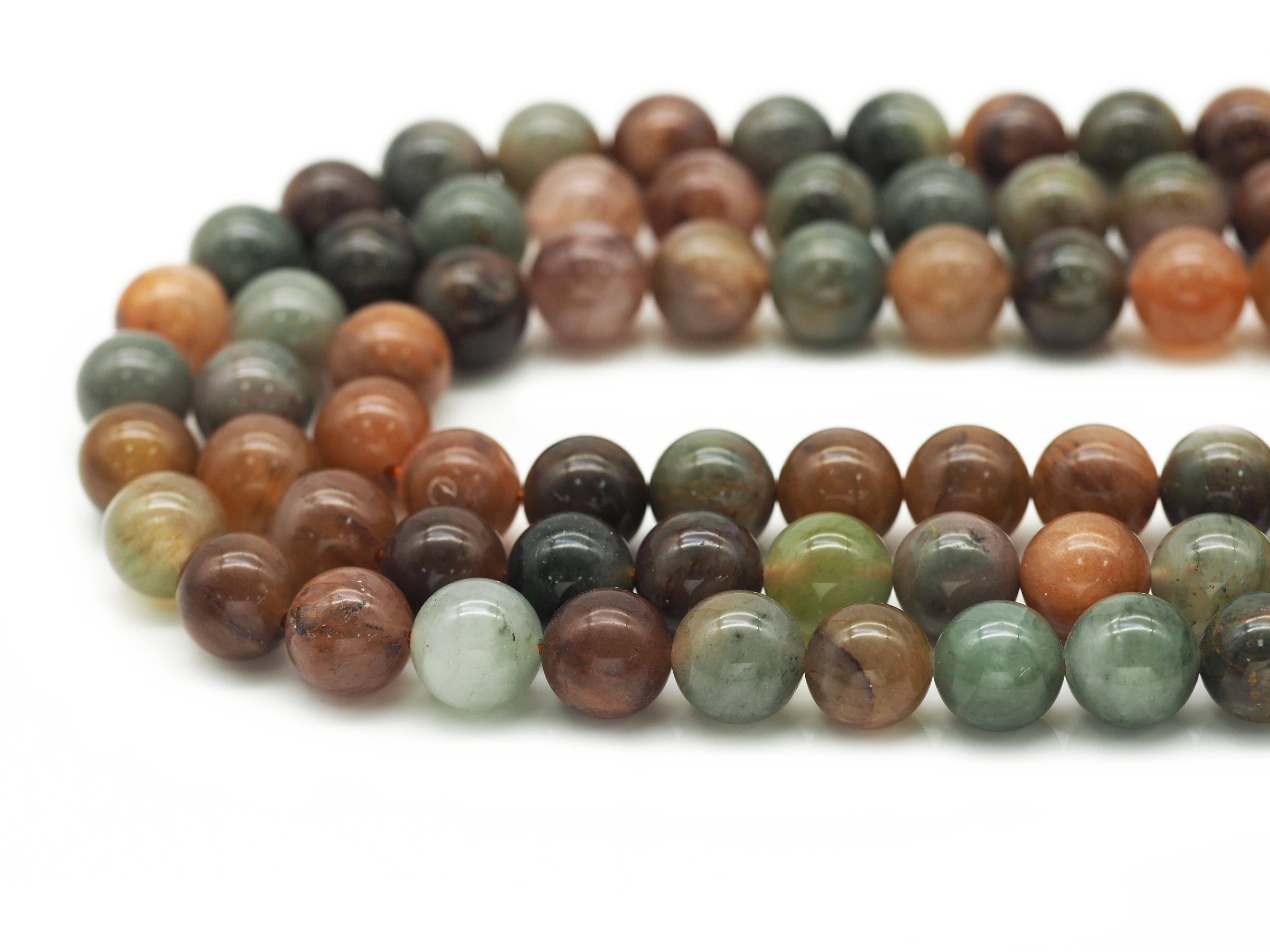 Mixed Rutilated Quartz Round Smooth Beads, Sku#U1318
