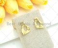 Gold Triangle Geometric Earrings,Sku#J319