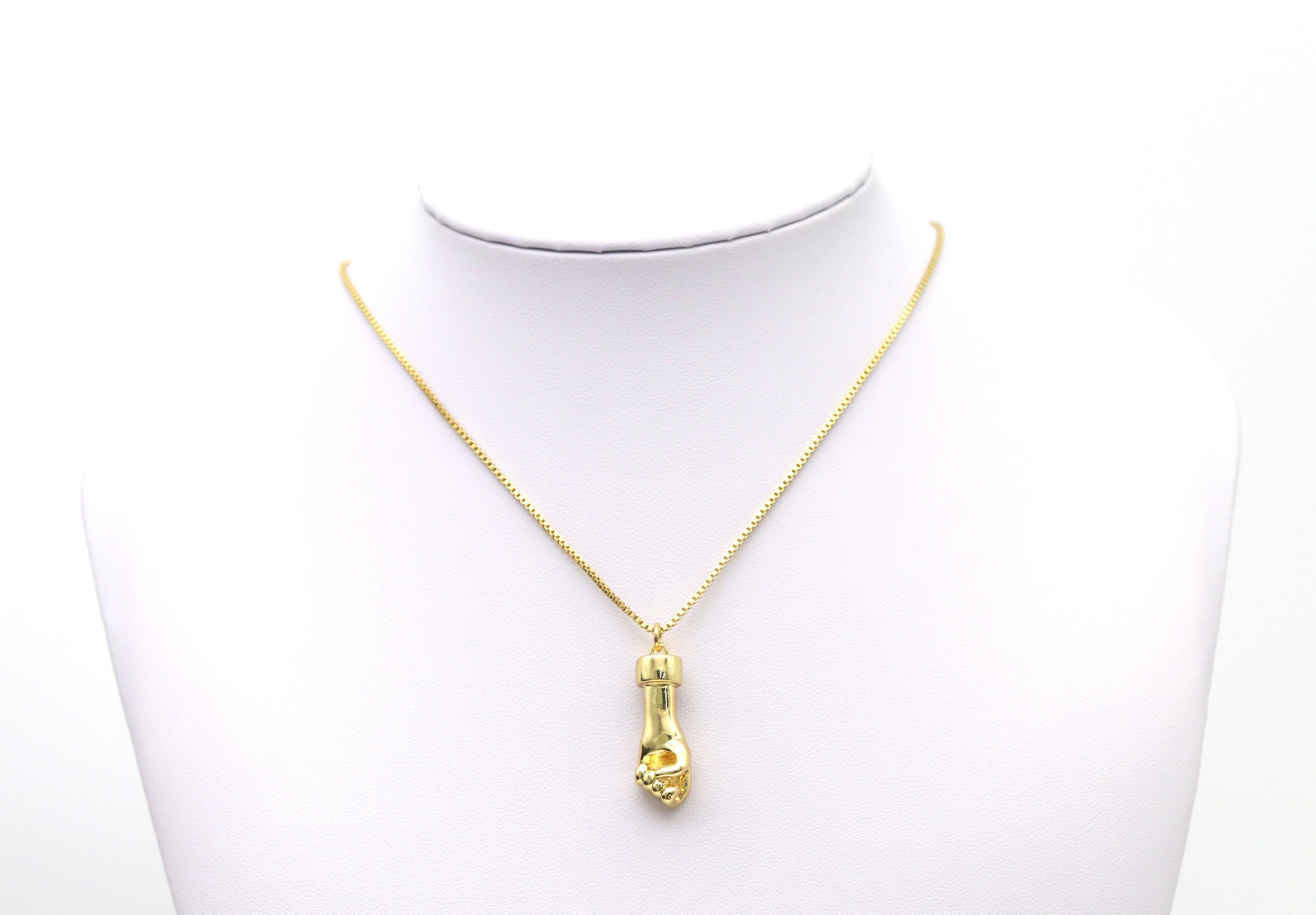 Gold Power Fist Charm, LK528