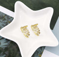 CZ Love Gold Adjustable Ring, Sku#X347