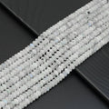 5x8mm Tourmalated Moonstone Rondelle Beads, Sku#U1947
