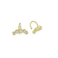 Crescent Moon Shape CZ ear cuff, Sku#LD557