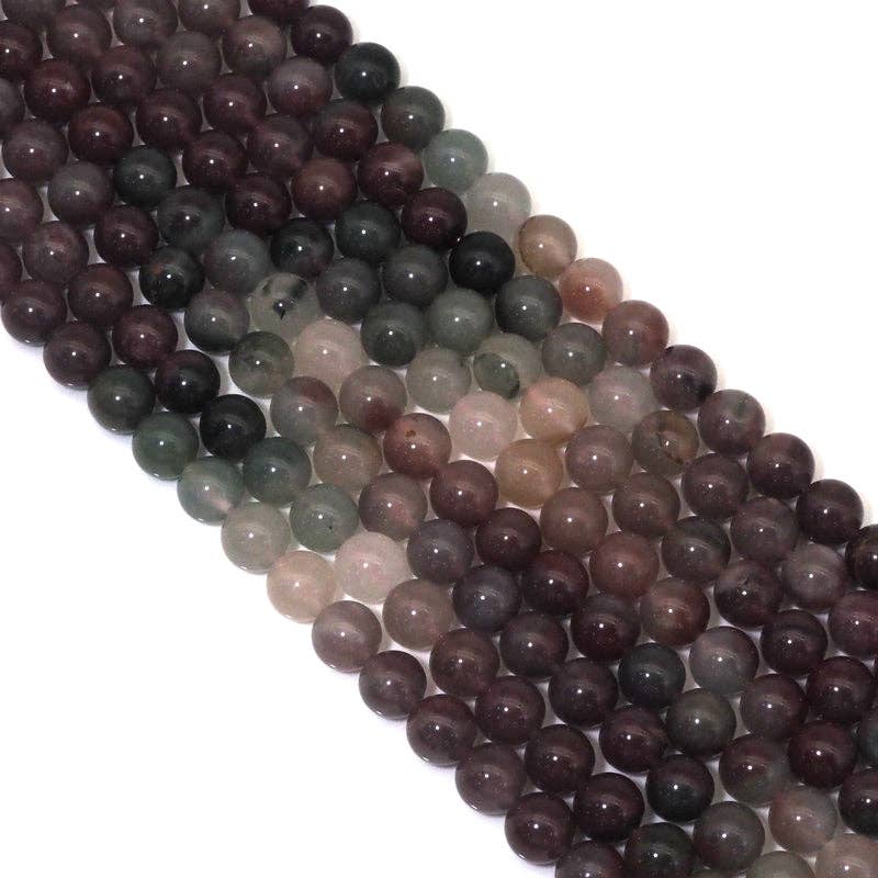 Genuine Rainbow Agate Round Smooth Beads, 6mm/8mm/10mm, Sku#U1500