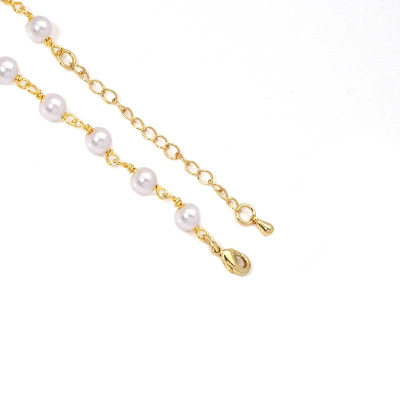 Gold Pearl ButterflyNecklace,sku#EF286