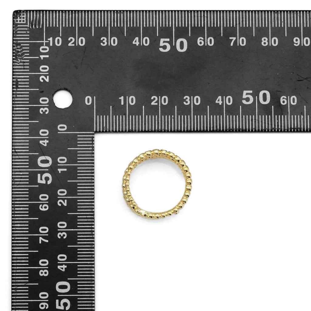 Gold Silver CZ Three Lines Wrap Adjustable Ring, Sku#LX377