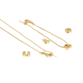 Gold Silky Chain Initial Bracelet,sku#EF284