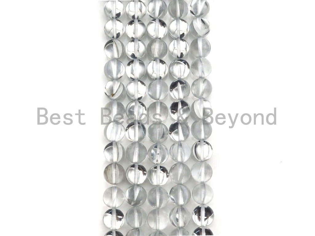 NEW Color!! Clear Spectrolite Quartz, High Quality in Round 6mm/8mm/10mm/12mm, Manmade Crystal beads, 15.5inch strand, SKU#U842