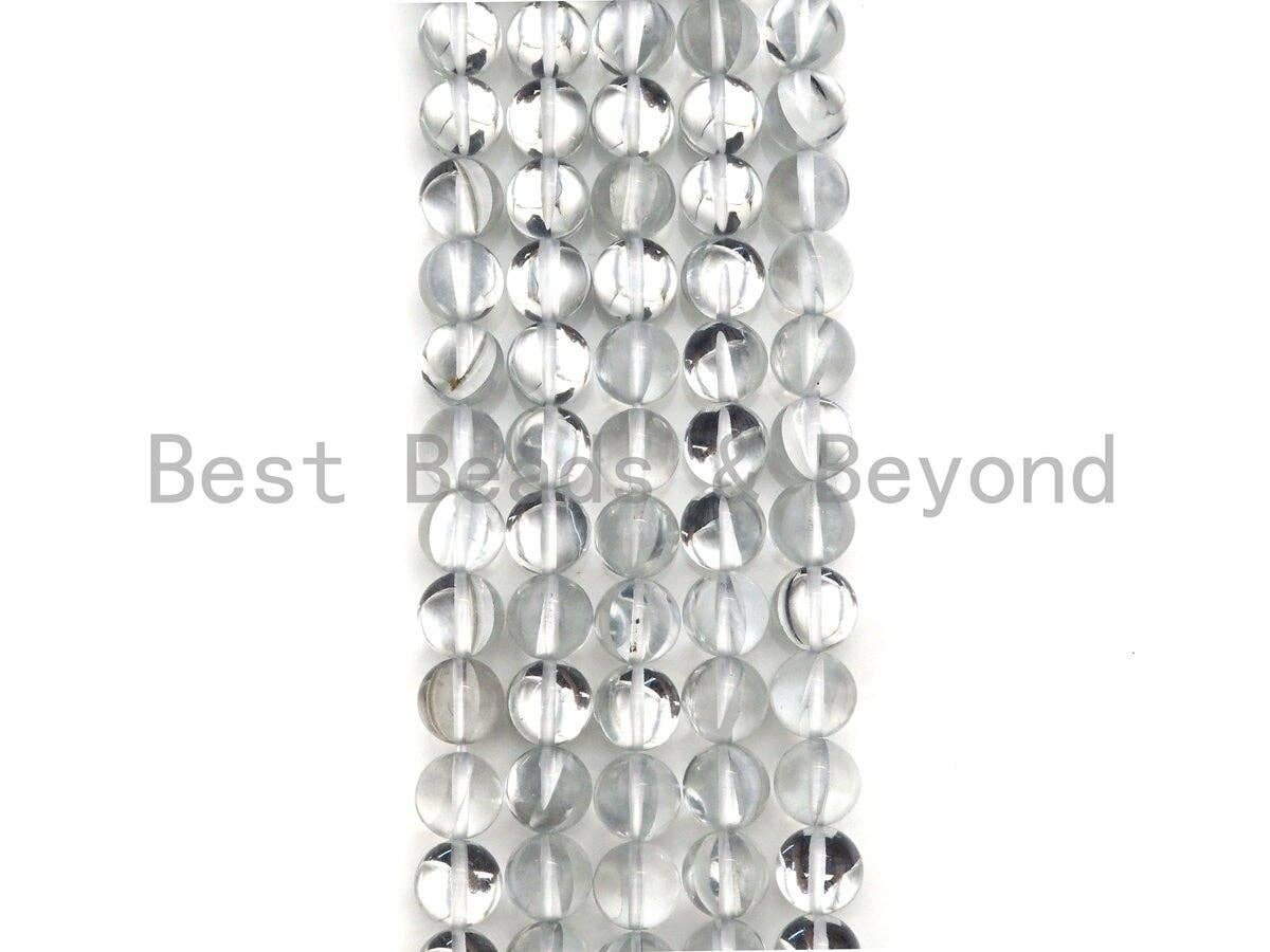 NEW Color!! Clear Spectrolite Quartz, High Quality in Round 6mm/8mm/10mm/12mm, Manmade Crystal beads, 15.5inch strand, SKU#U842