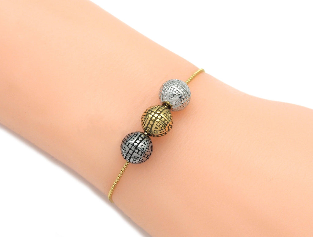 Stainless Steel Spacer Ball Beads, Sku#LX129