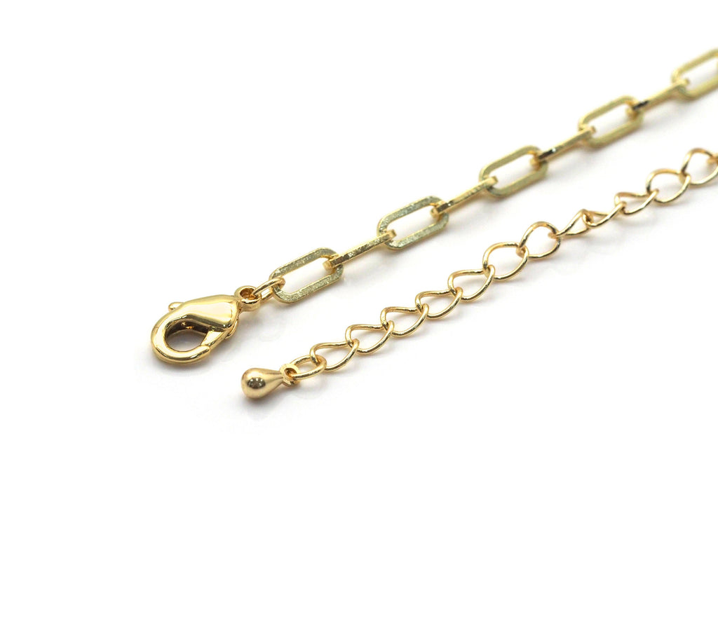Small Link Paperclip Necklace Bracelet, sku#EF222