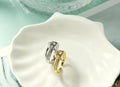 CZ Pave Double Band Ring,Sku#X290