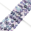 Genuine Fluorite Smooth Oval Beads, 13x17mm/10x20mm. Sku#U1560