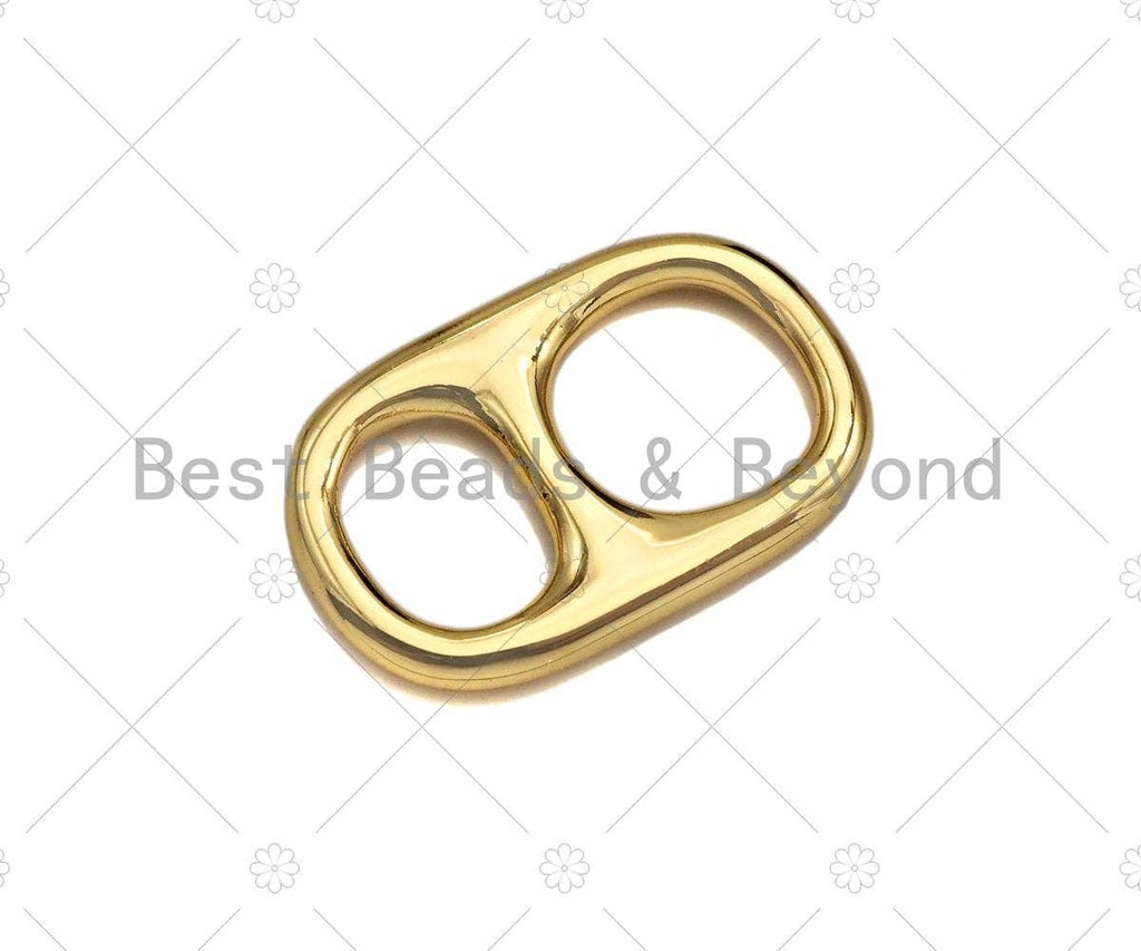 Soda Pop Tab Charm, Pull Tab, Soda Cap Charm, Gold/Rose gold/Silver/Gunmetal Soda Tab Pendant, Can Tab Charm, 14x22mm, sku#E526C