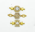 CZ Gold Charm, Sku#M410