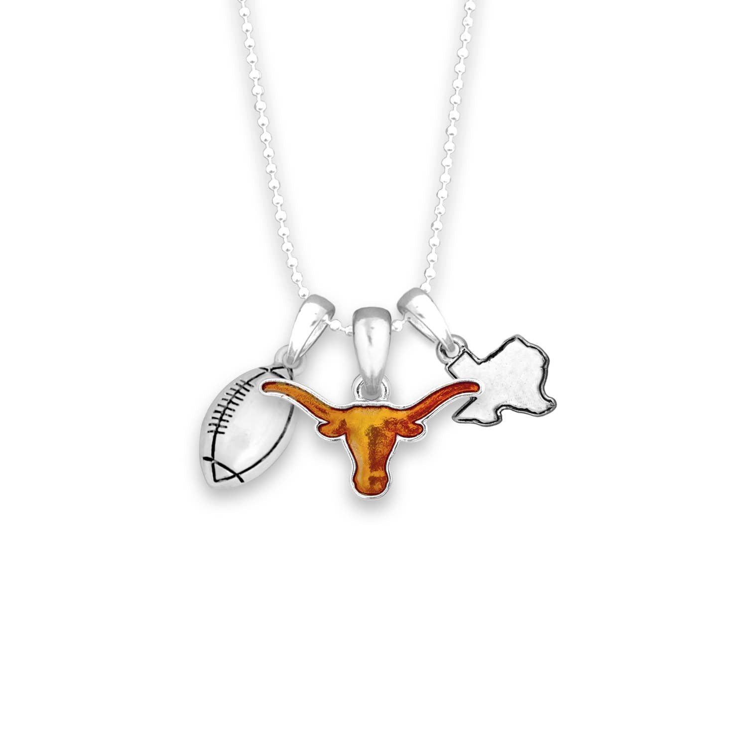 Texas Longhorns Football Accent Necklace