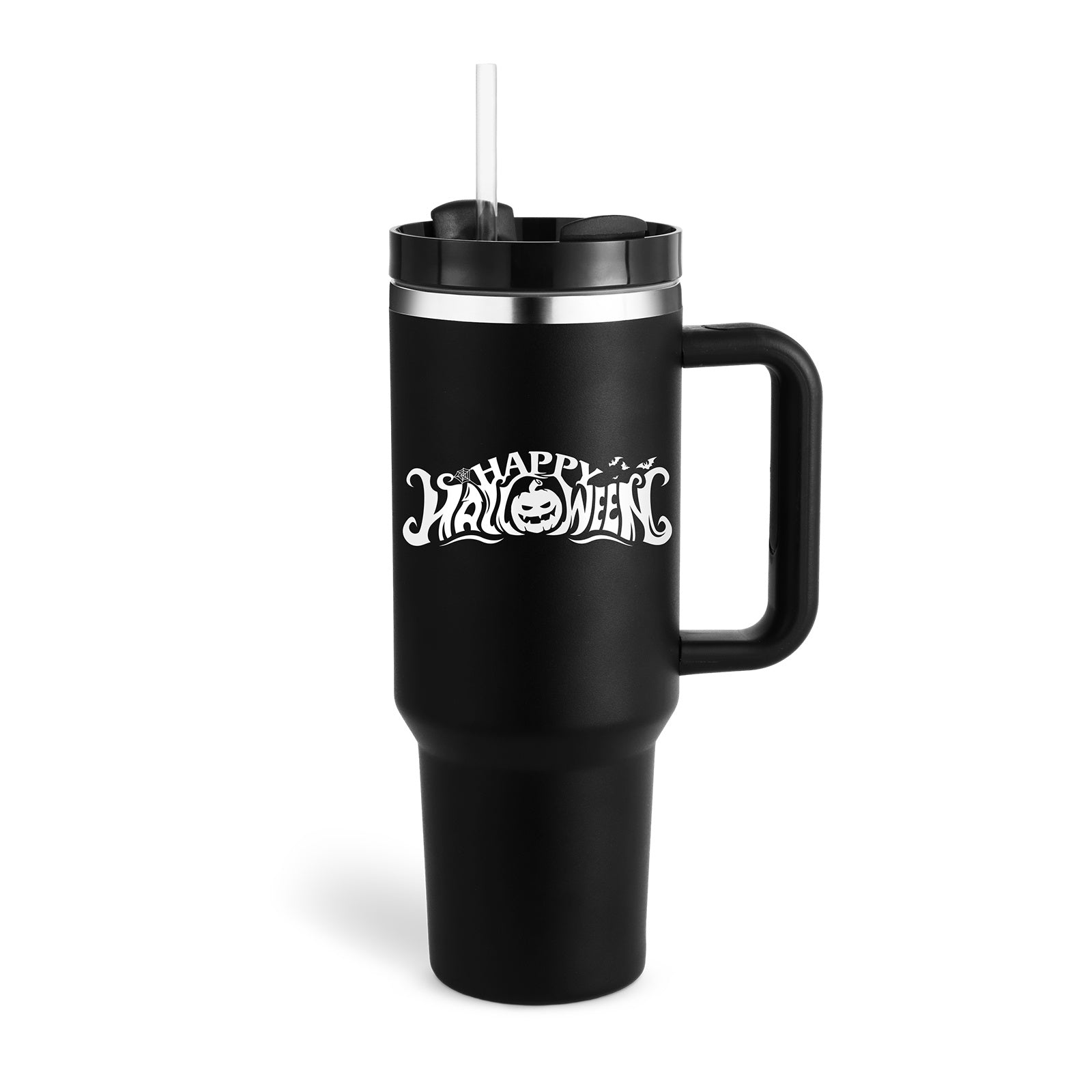 Gobelet isotherme 1,2 L avec poignée et paille, en acier inoxydable, anti-déversement, tasse à café isotherme sous vide avec couvercle, mug conique, cadeaux pour la Saint-Valentin, convient pour la voiture, la salle de sport, le bureau, les voyages