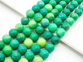 Genuine Green Opal Smooth Round Beads, Sku#U181