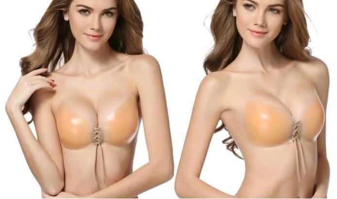 Soutien-gorge adhésif papillon réutilisable en silicone – Tailles assorties