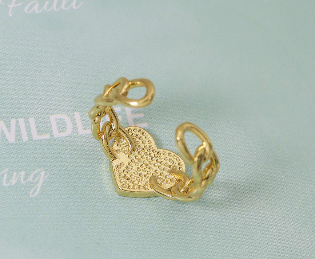 Enamel Star and Rainbow Open Ring, Sku#JD29