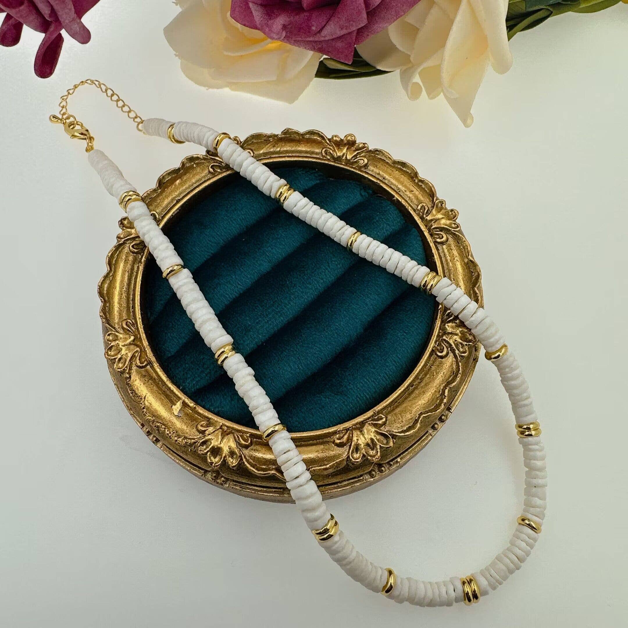 Tridacna Stone Necklace, EF548