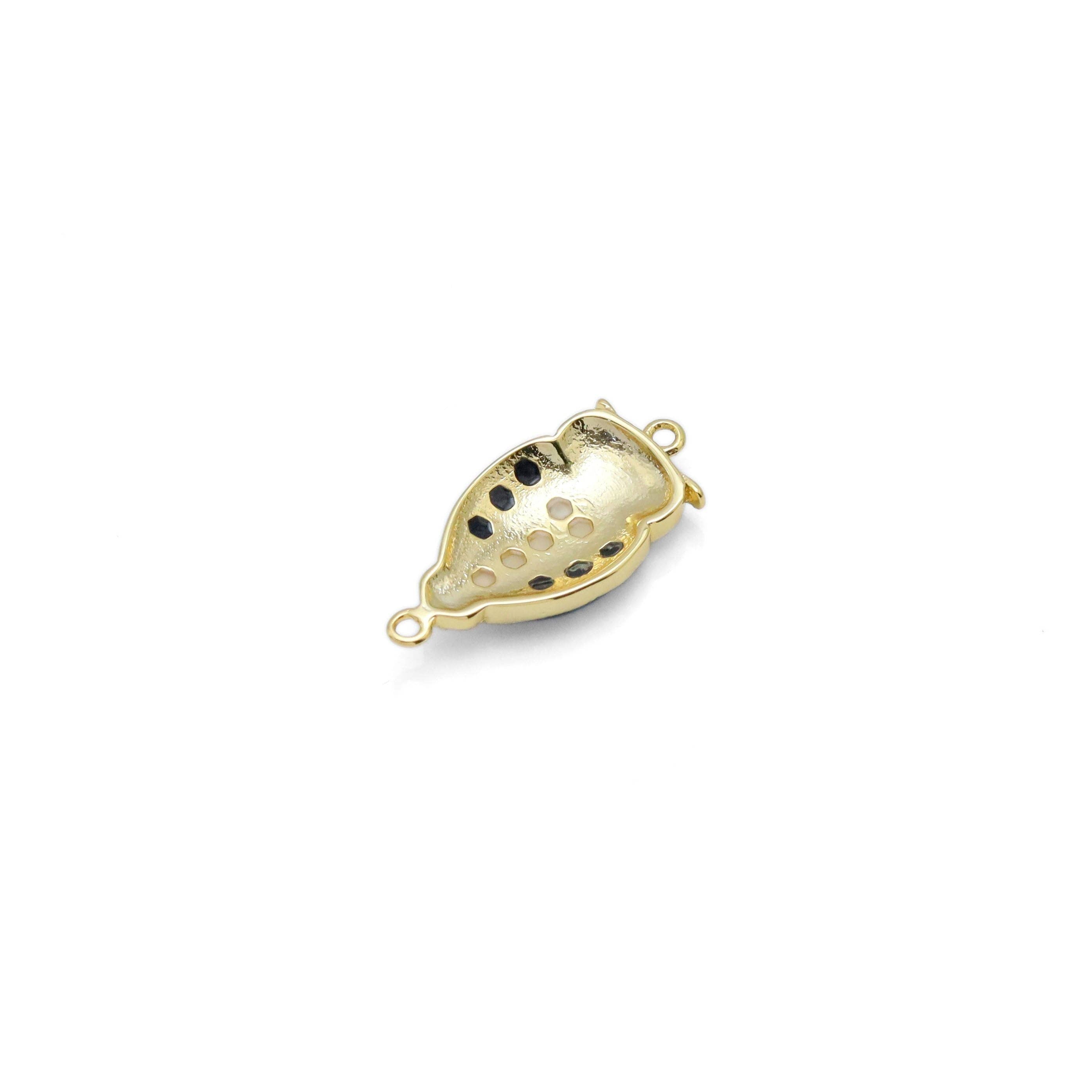 Abalone Mother of Pearl Night Owl Charm Pendant, Sku#WL10