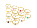Enamel Safety Pin Adjustable Ring,X280