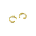 Gold Clear CZ Cross Ear Cuff, Sku#Y820