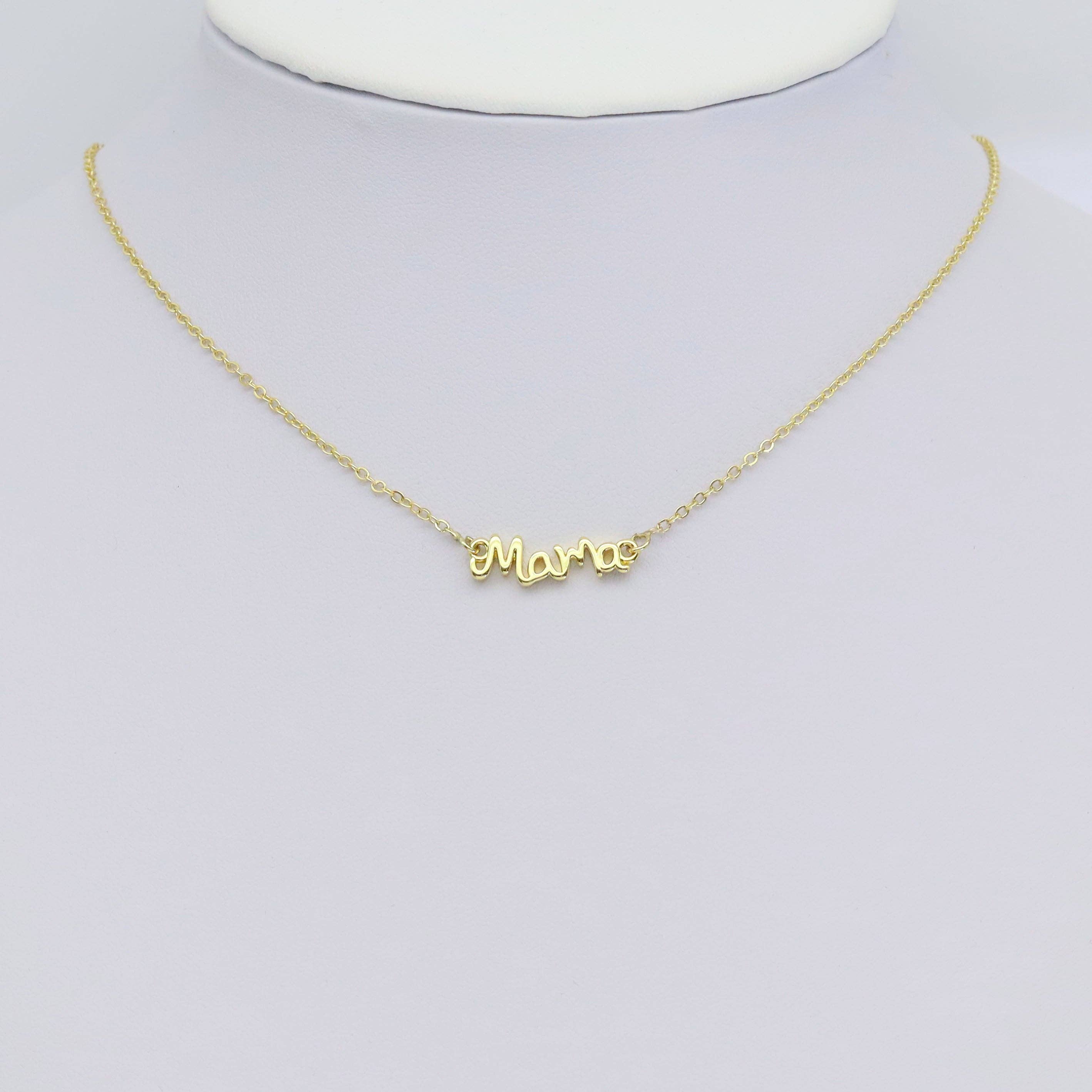 Gold Mama Word Connector charm Mother's Day Charm, Sku#LX443