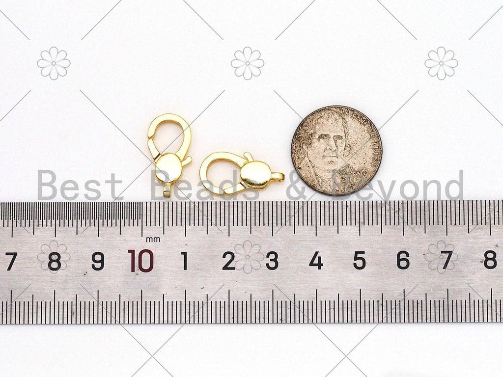 Dainty Gold Lobster Clasp, 18k Gold Filled Oval Clasp,Fine Jewelry Clasp, Necklace Bracelet Connector, 10x20mm, Sku#LK447