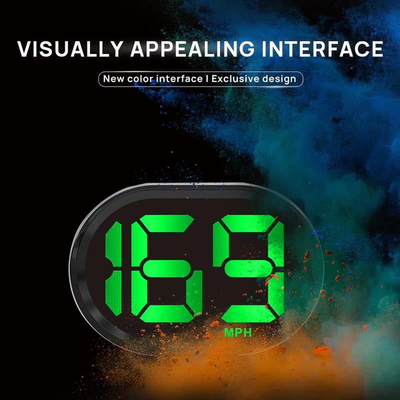 GPS Speedometer for Car Mph,Digital Speedometer for Car,Three Display Modes,Speeding Alert, Automatic Brightness Adjustment,Large Font Display,Usb Connect Plug and Play Tire Pressure Sensor Gauge Pods Digital Speedometer