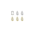 CZ Pave teardrop Shape Link connector, bail, charm holder, Sku#A247