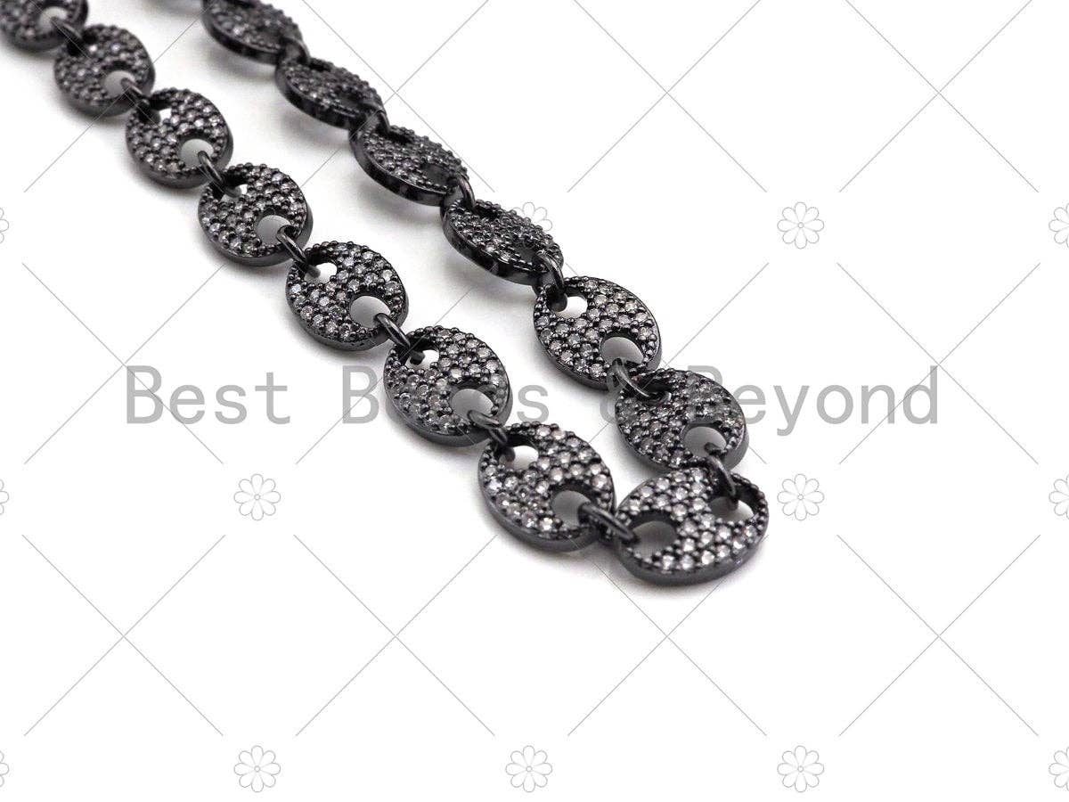 7x10mm High-Quality Micro Pave Mariner link chain