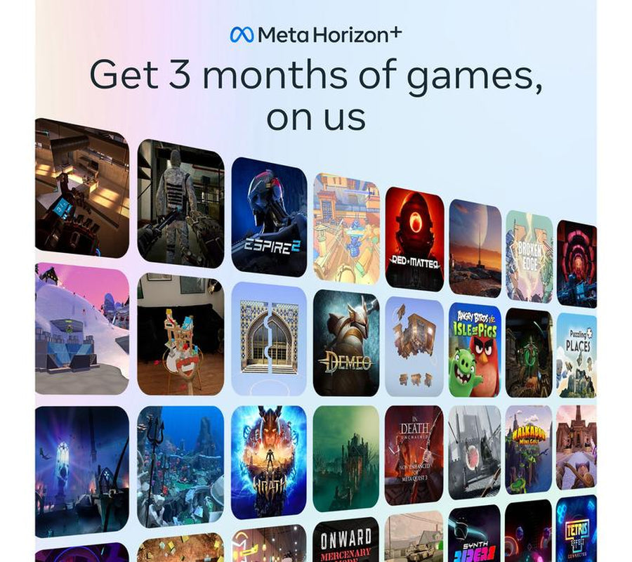 Meta Quest 3S & Elite Strap - 128GB - Meta Quest+ 3-Month Trial