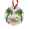 Ceramic Santa Hammock Ornament