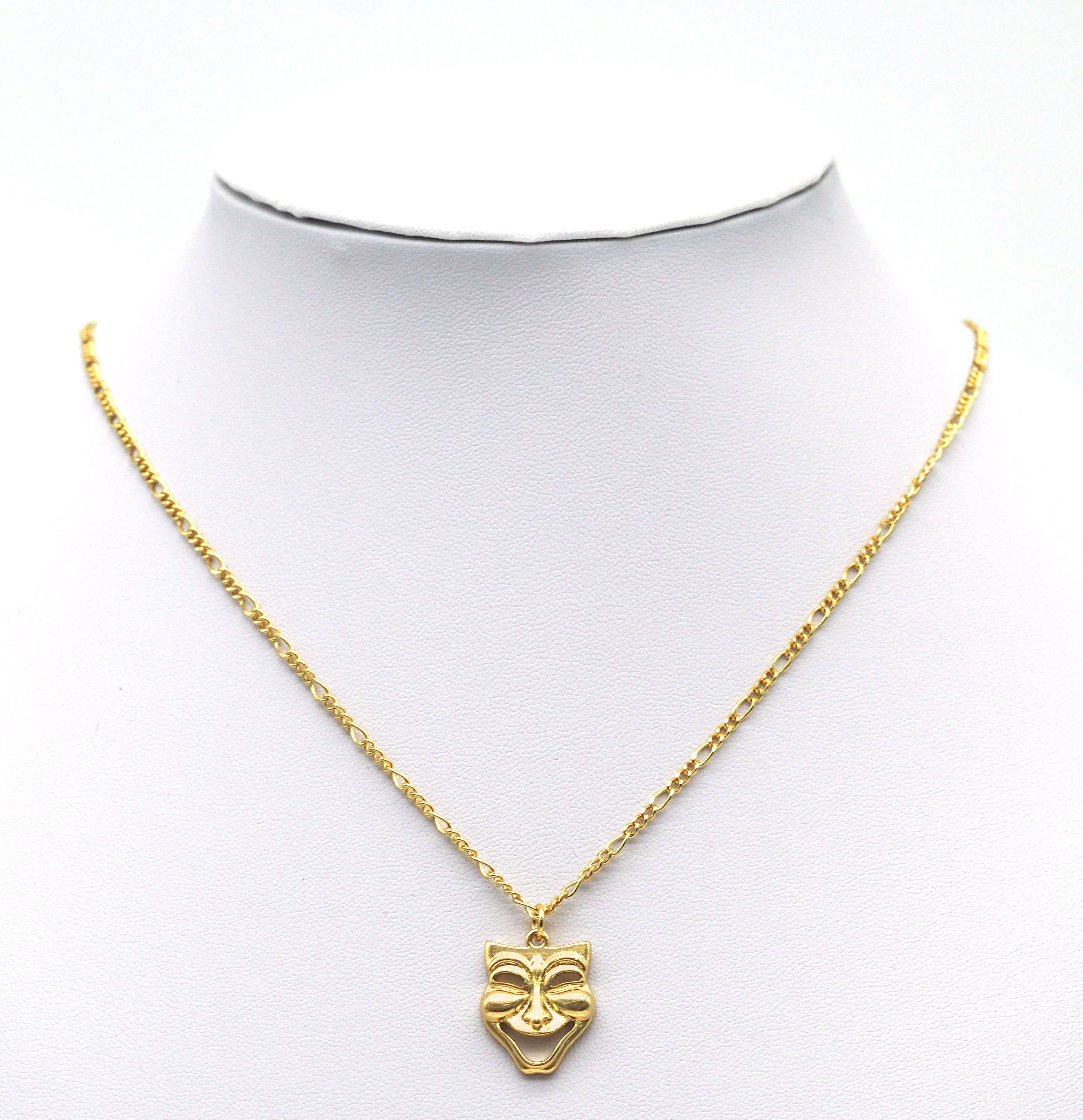 Gold Mask Charm, Sku#F1478C