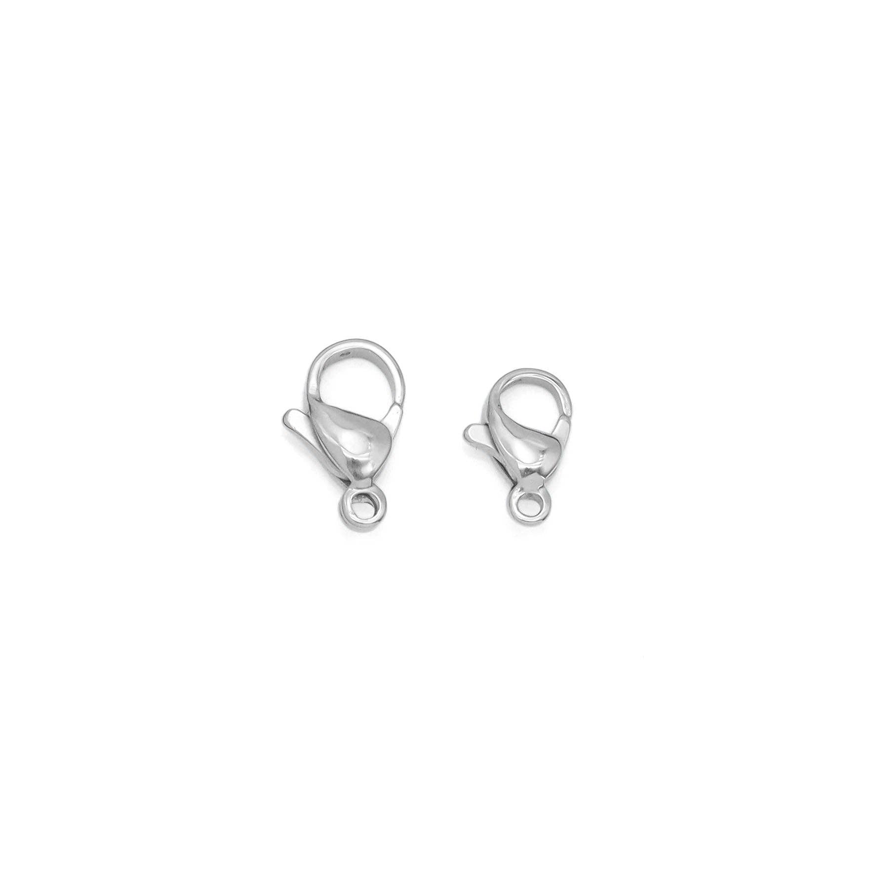 Stainless Steel Silver Lobster Clasp , Sku#Y1004