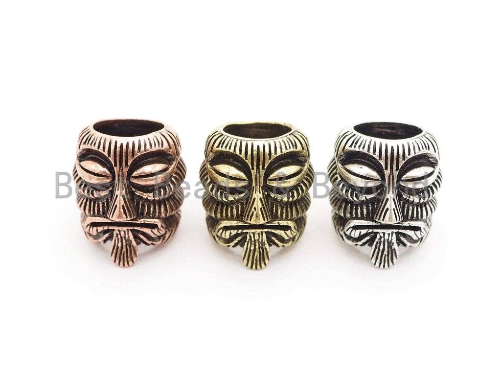 Antique Style Evil Skull Bead, For Paracord EDC Survival Bracelet, Men's Bracelet Beads, Paracord KeyChain Beads,14x16x16mm,1pc,sku#Y125