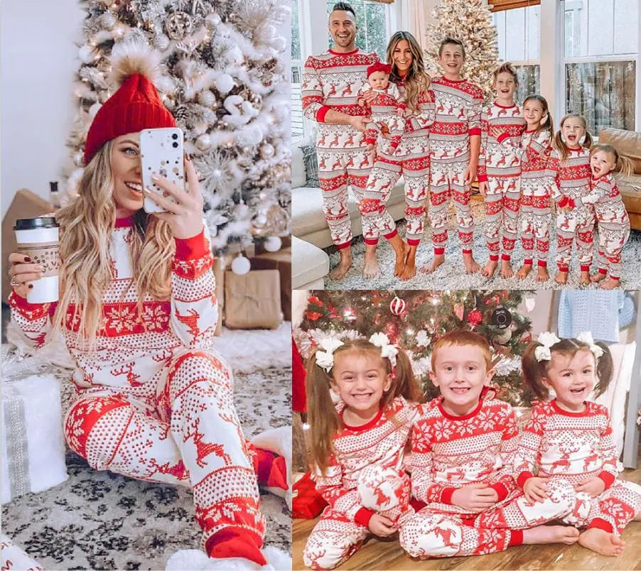 Christmas Pajamas Fall Family Set - # BOAA11710010