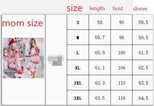 Christmas Pajamas Fall Family Set - # BOAA12710003
